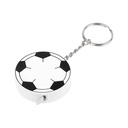 Llavero promocional de plástico con cinta métrica de 1 m y diseño de balón de fútbol – BT-LLF-0030