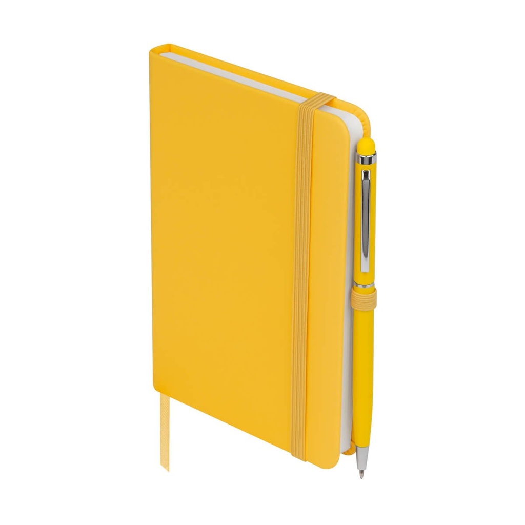 Set promocional de libreta y bolígrafo con función touch screen – BT-LIB-0053