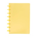 Libreta promocional de plástico 14.6 x 21.5 cm con espiral de aros y hojas removibles – BT-LIB-0039