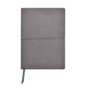 Libreta promocional de curpiel 14.5 x 20.3 cm con pasta flexible y cierre elástico – BT-LIB-0072