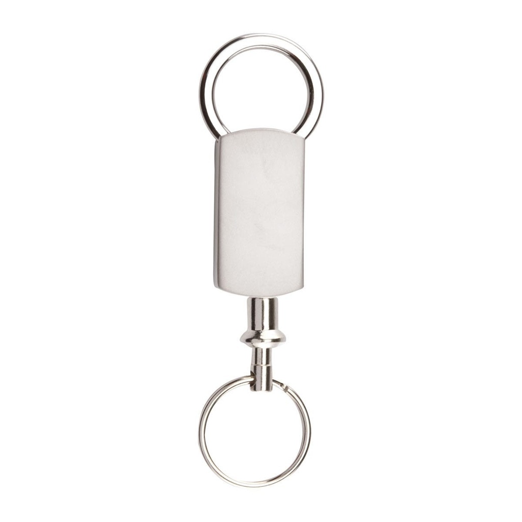 Llavero promocional de metal 1.9 x 10 cm con argolla separable – BT-LLM-0001