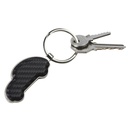 Llavero promocional de curpiel y metal de 2 x 9 cm con grabado láser – BT-LLM-0003