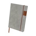 Libreta promocional de curpiel 14.5 x 21 cm con cierre elástico y banda para bolígrafo – BT-LIB-0079