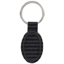 Llavero promocional de curpiel y metal de 3 x 8.5 cm con grabado láser y pantógrafo – BT-LLM-0004