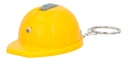 Llavero destapador promocional de plástico con forma de casco y lámpara LED – BT-LLF-0007
