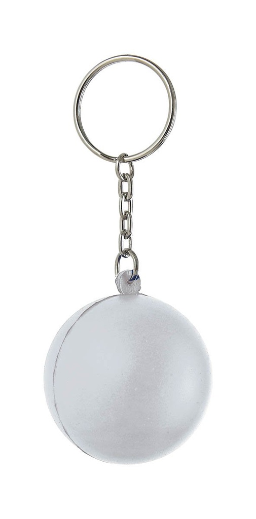 Llavero promocional de PU 3.7 x 8.9 cm con pelota flexible integrada – BT-LLF-0011