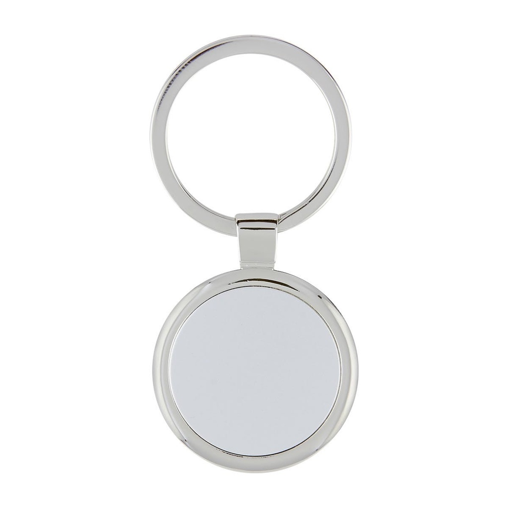 Llavero promocional de metal de 3.4 x 7.3 cm con goteado en resina y grabado espejo – BT-LLM-0023