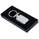 Llavero promocional de metal de 2.7 x 6.9 cm con goteado en resina y grabado espejo – BT-LLM-0015