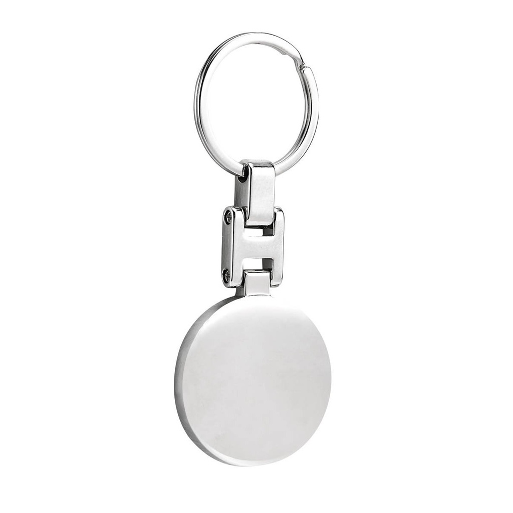 Llavero promocional de metal de 3.7 x 9.2 cm con grabado láser y pantógrafo – BT-LLM-0020
