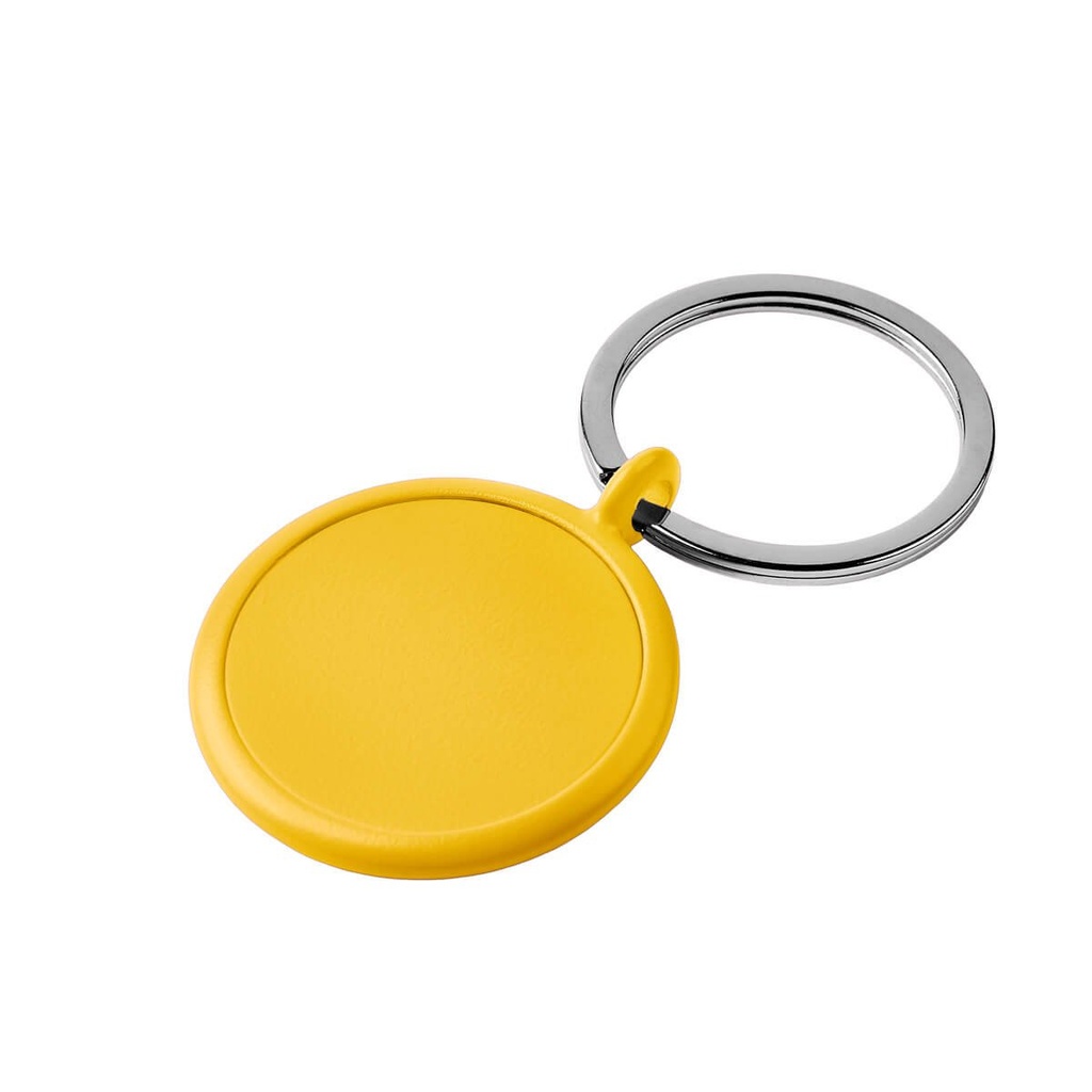 Llavero promocional de metal circular con terminado mate – BT-LLM-0032
