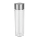 Cilindro promocional de PET 850 ml con tapa de color metalizado – BT-CIP-0041