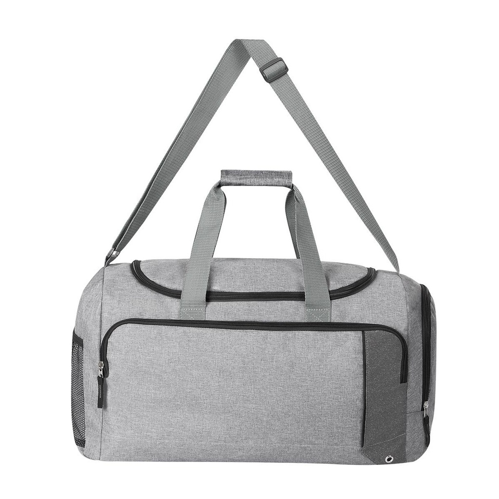 Maleta promocional de poliéster con bolsa lateral de red y correa ajustable – BT-MAL-0005