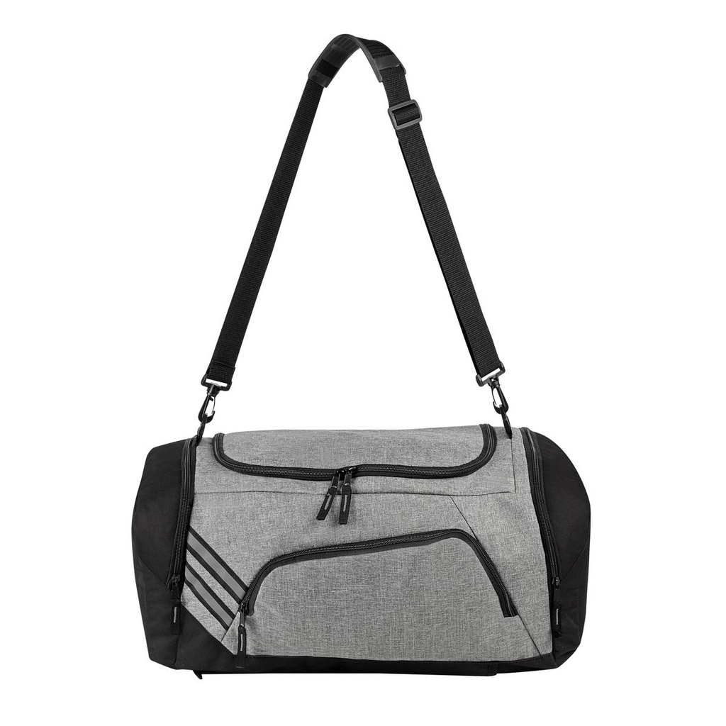 Maleta-mochila promocional de poliéster 45 x 30 x 23 cm con zapatera y tiras reflejantes – BT-MAL-0007