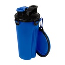 Vaso promocional de plástico y silicón 350 ml con compartimentos para agua y alimento – BT-MAS-0002
