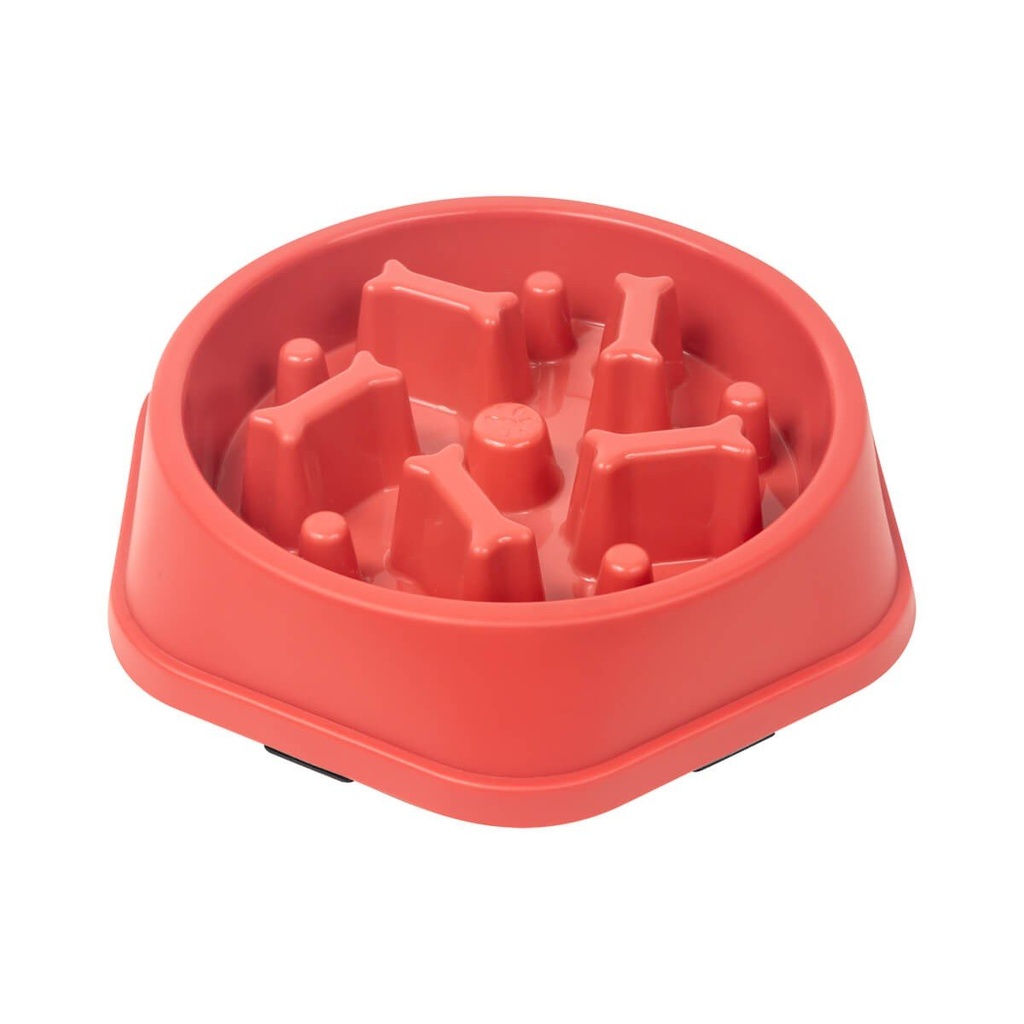Comedero promocional de plástico 892 ml con diseño de alimentación lenta para mascotas – BT-MAS-0003