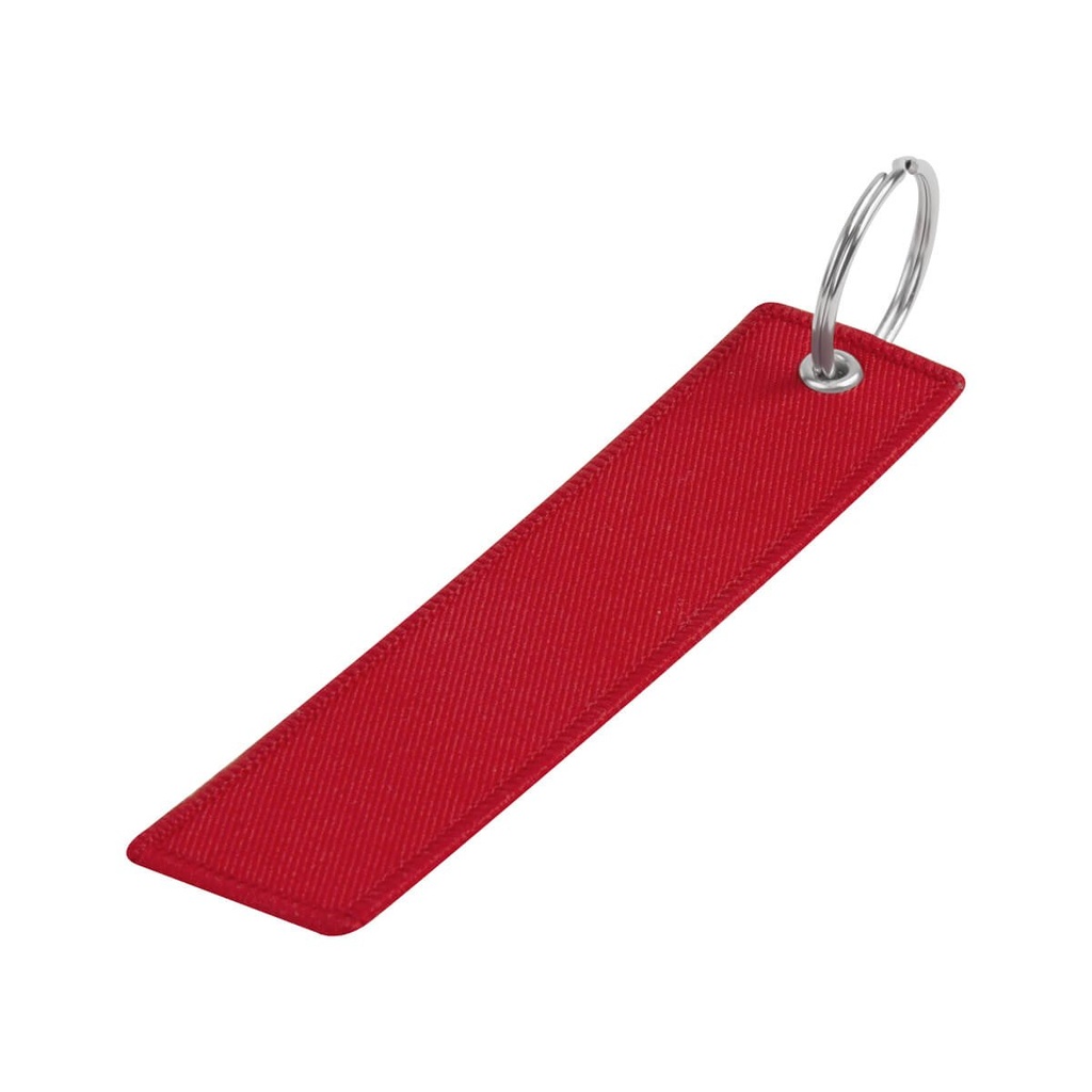 Llavero promocional tipo aviador de metal y poliéster de 3 x 13 cm – BT-LLM-0049