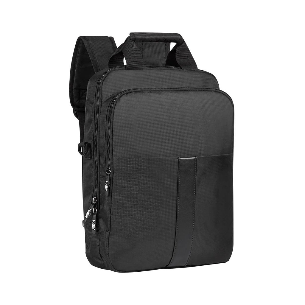 Mochila-portafolio promocional de poliéster con compartimento para laptop y organizador removible – BT-MOC-0002