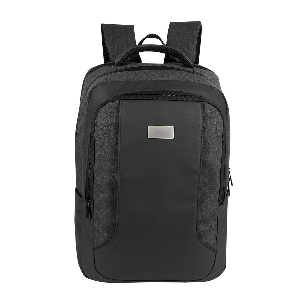 Mochila promocional de poliéster y PVC con salida USB y compartimento para laptop de 14 pulgadas – BT-MOC-0029