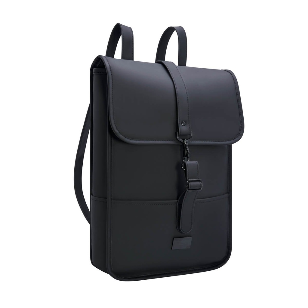 Mochila promocional de curpiel y poliéster con cierre de broches magnéticos – BT-MOC-0034