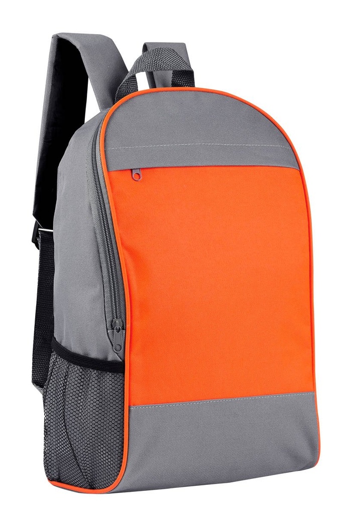 Mochila promocional de poliéster con compartimento para laptop de 14 pulgadas y bolsillos de malla – BT-MOC-0005
