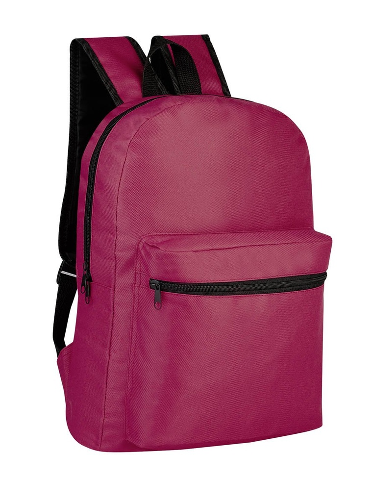 Mochila promocional de poliéster 28 x 42 x 16 cm con compartimento para laptop de 15 pulgadas – BT-MOC-0025