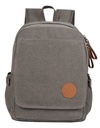 Mochila promocional de canvas con compartimento para laptop de 14 pulgadas y bolsas laterales – BT-MOC-0009