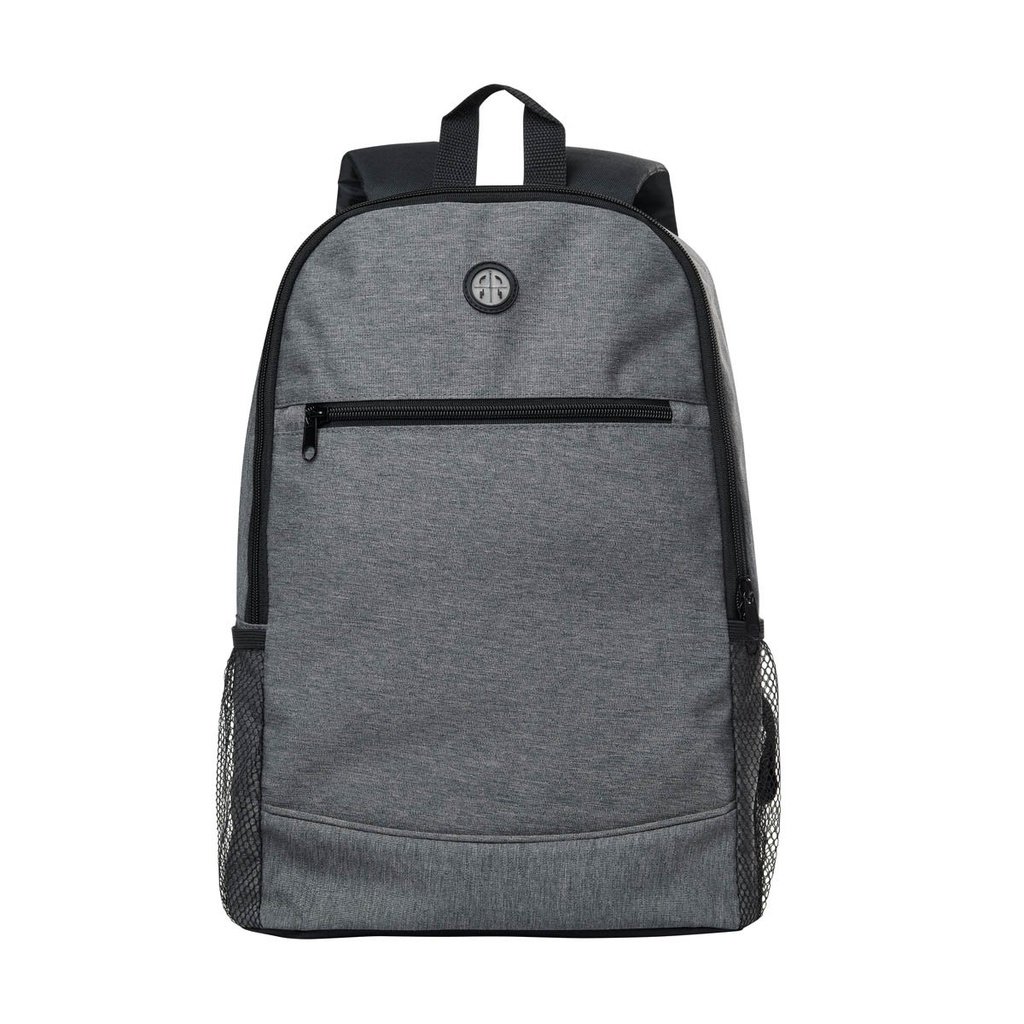 Mochila promocional de poliéster con salida para audífonos y compartimento para laptop de 15 pulgadas – BT-MOC-0036