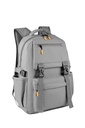 Mochila promocional de poliuretano con bolsillo reflejante y capacidad expandible – BT-MOC-0041