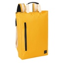 Mochila promocional de poliéster con compartimento para laptop de 14 pulgadas y asas de curpiel – BT-MOC-0049
