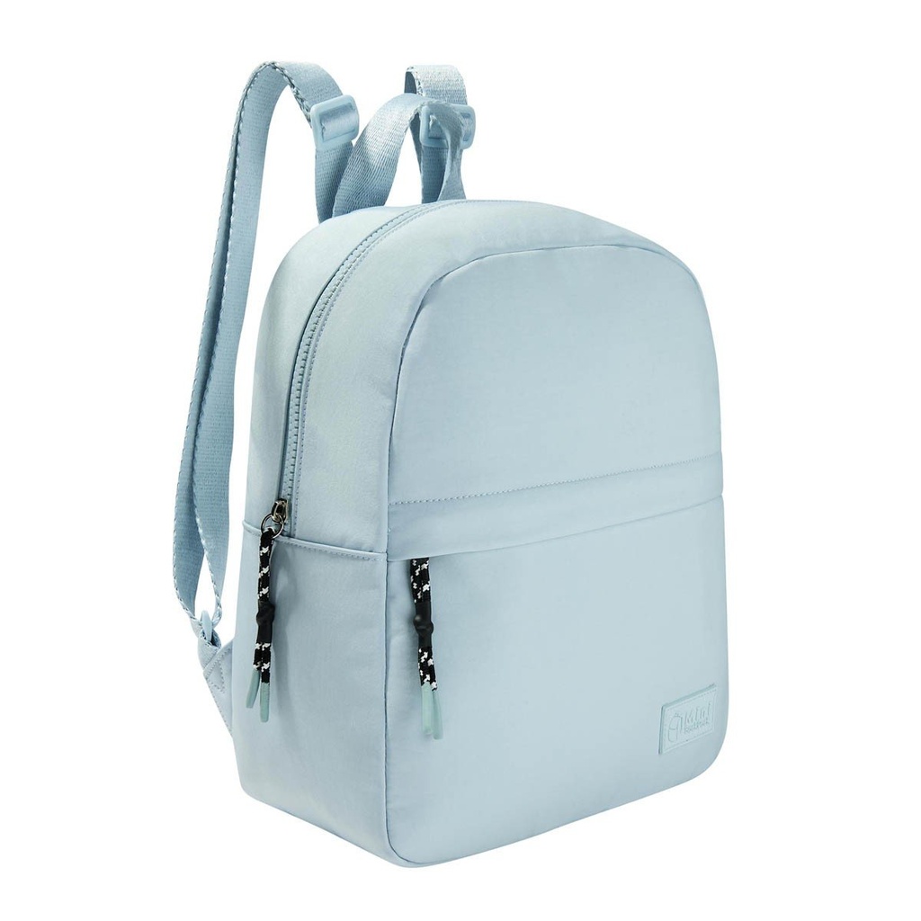 Mini mochila promocional de nylon con bolsillo frontal y cierre de cordón – BT-MOC-0050