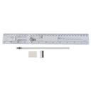 Set escolar promocional de plástico con 5 piezas y regleta de 30 cm – BT-NIN-0048