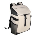 Mochila promocional de PU y poliéster para laptop de 14 pulgadas con frente resistente a salpicaduras – BT-MOC-0061