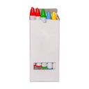 Estuche promocional de cartón con 5 ceras de colores – BT-NIN-0005