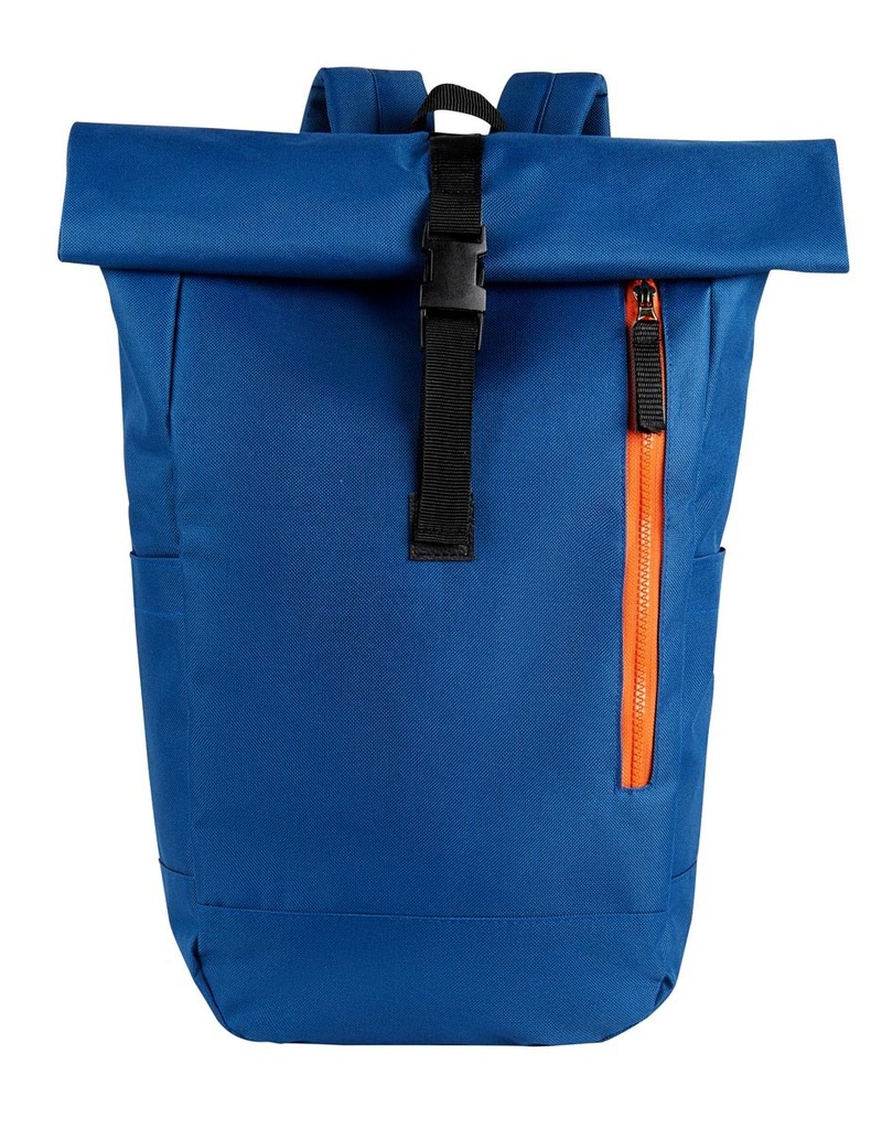 Mochila promocional extensible de poliéster con cierre de hebilla y compartimento para laptop – BT-MOC-0079