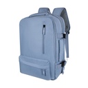 Mochila promocional de poliéster con capacidad expansible y salida USB – BT-MOC-0085