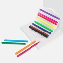 Estuche promocional de plástico con 12 plumones de punta fina – BT-NIN-0042