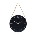Reloj de pared promocional de plástico y aluminio 29.5 x 29.5 cm con lazo decorativo – BT-REL-0001
