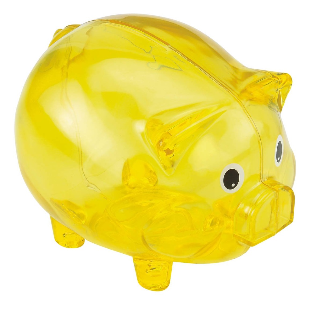 Ahorrador infantil promocional de plástico con forma de cerdito – BT-NIN-0027