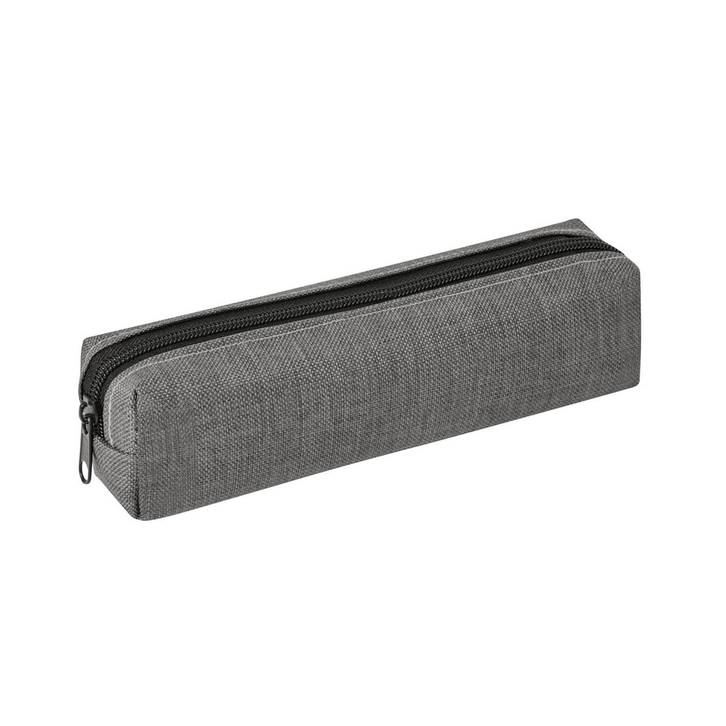 Estuche porta lápices promocional de poliéster con cierre en compartimento principal – BT-NIN-0036