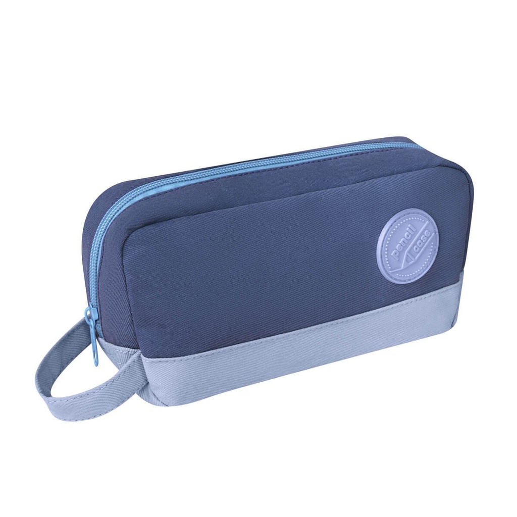 Portalápices promocional de poliéster con asa y parche de silicón – BT-NIN-0037