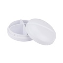 Organizador de pastillas promocional de plástico 6.4 cm de diámetro con 4 compartimentos – BT-SAL-0002