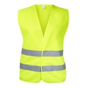 Chaleco promocional de poliéster con doble cinta reflejante – BT-CHC-0018