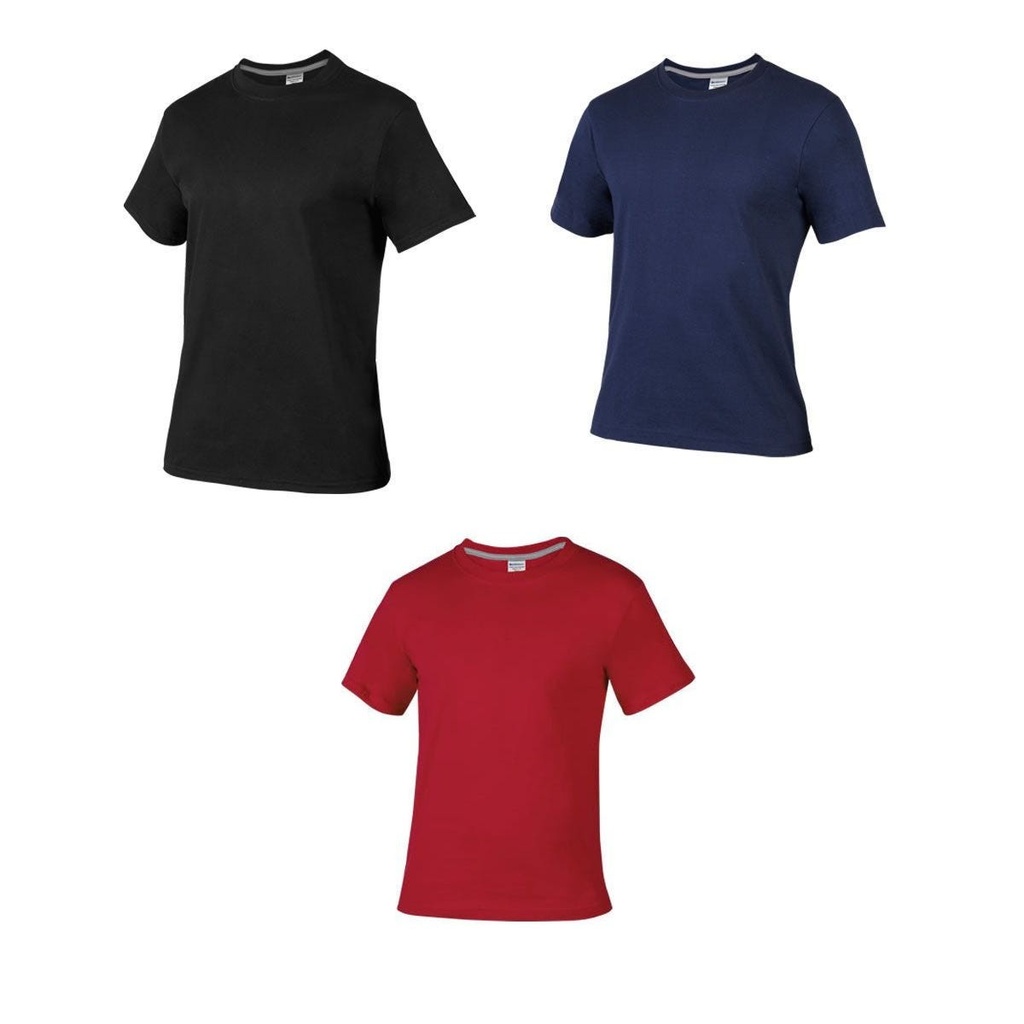 Playera promocional de algodón unisex con cuello redondo y manga corta – BT-PLA-0005