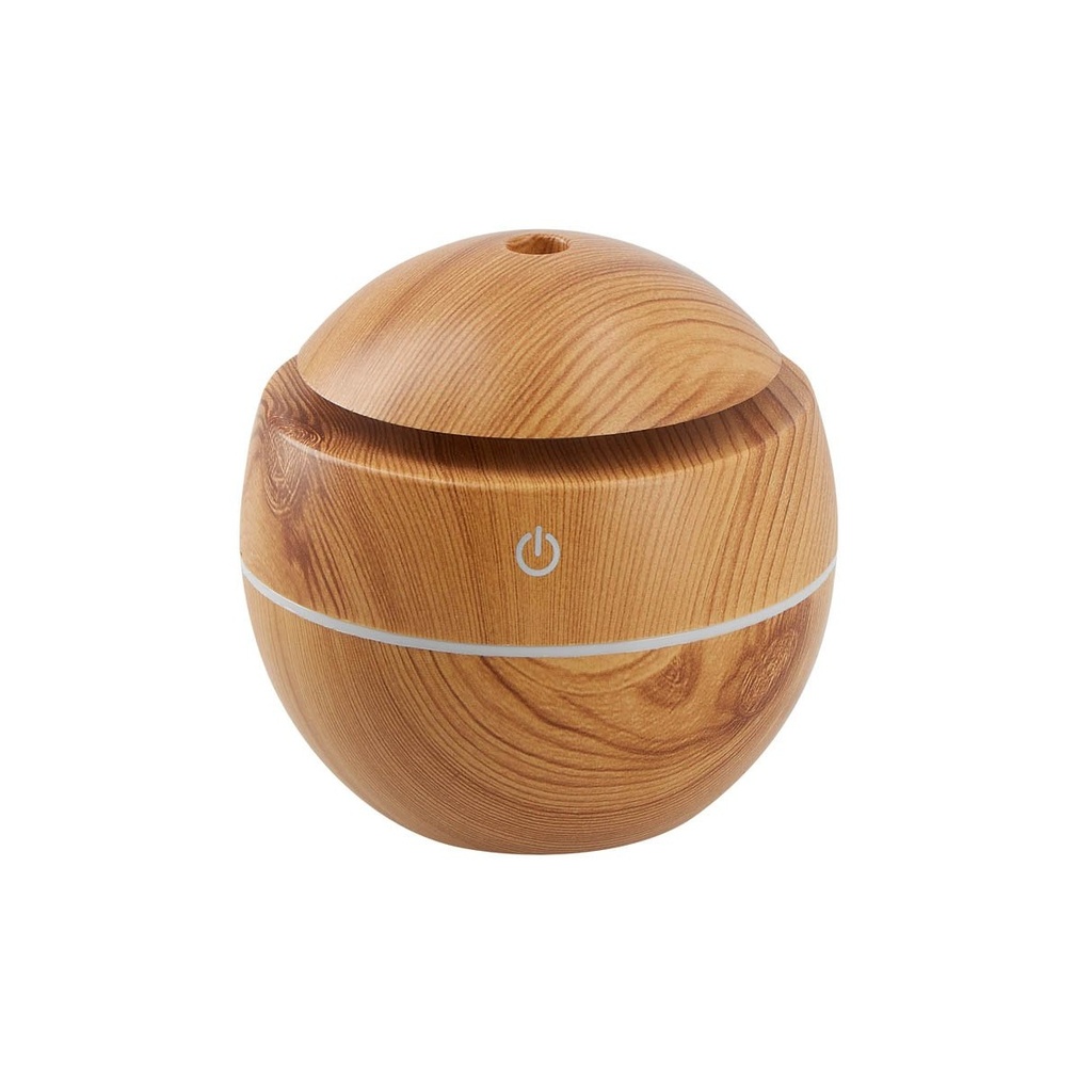 Difusor promocional de plástico con acabado imitación madera y luz led indicadora – BT-SAL-0046