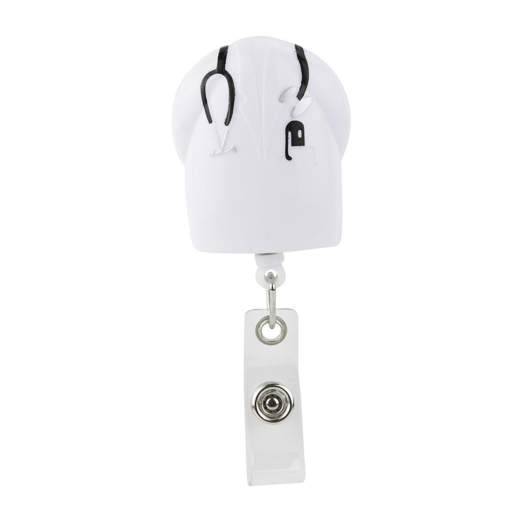 Porta credencial promocional de plástico con cordón de 80 cm y clip integrado – BT-SAL-0017