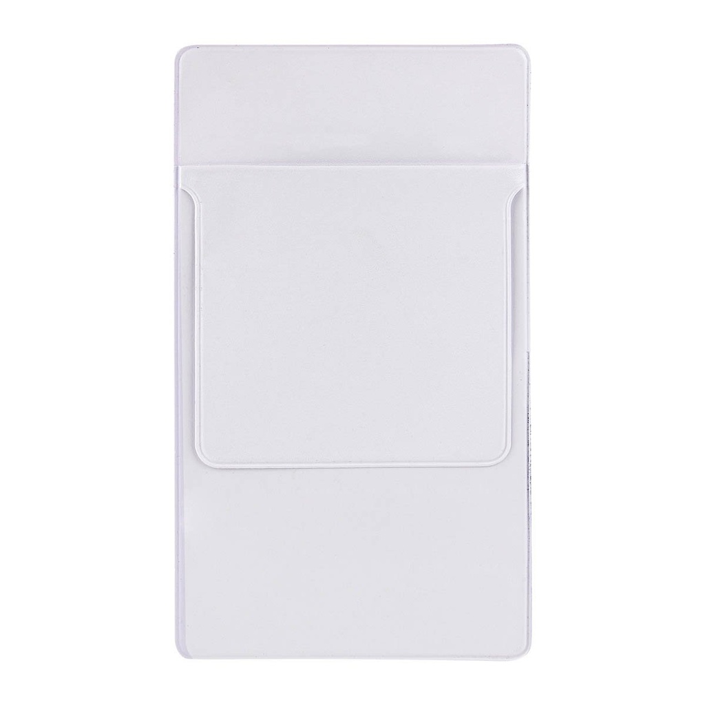 Estuche promocional de plástico de 8 x 14.5 cm con compartimento para bolígrafo y tarjetas – BT-SAL-0018