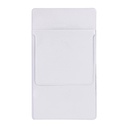 Estuche promocional de plástico de 8 x 14.5 cm con compartimento para bolígrafo y tarjetas – BT-SAL-0018