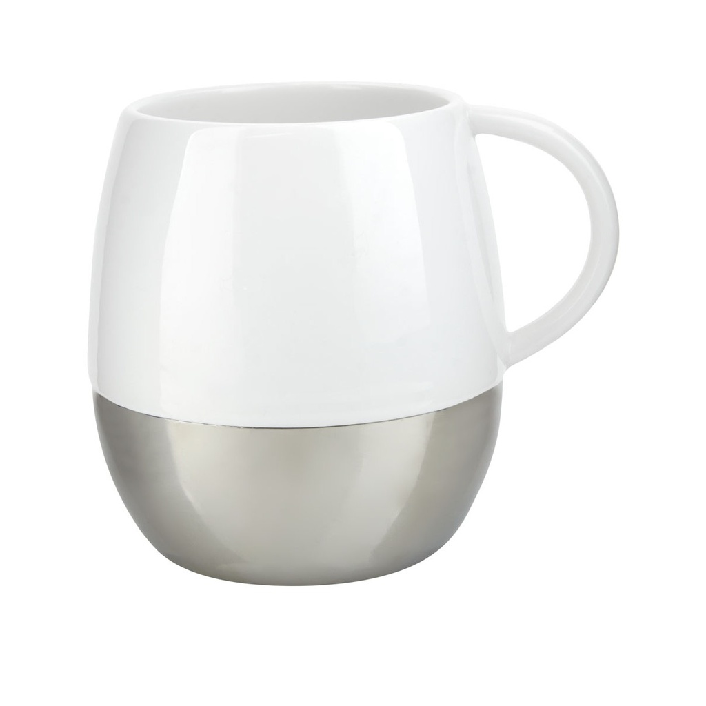 Taza promocional de porcelana y acero inoxidable 12 oz con caja de regalo – BT-TAZ-0005