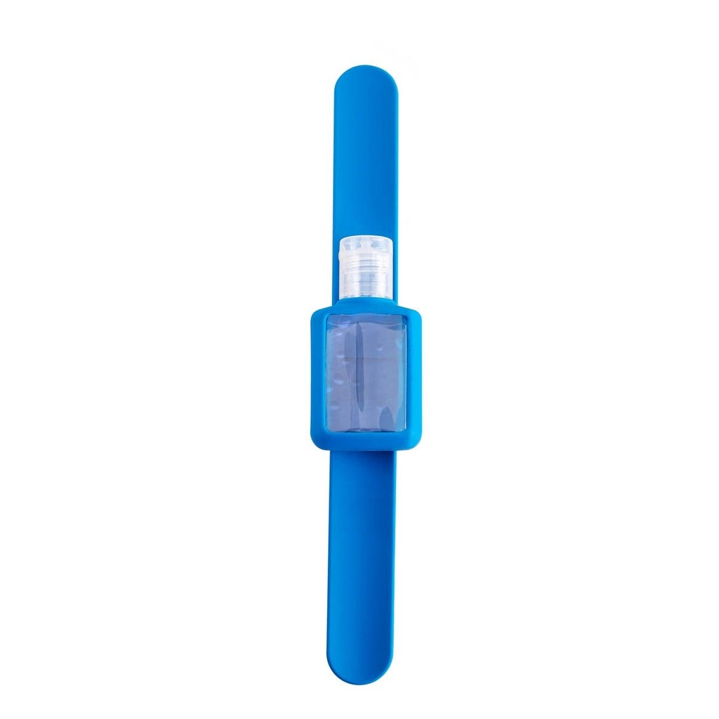 Brazalete promocional de plástico y silicón 25 ml con gel desinfectante recargable – BT-SAL-0041