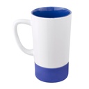 Taza promocional de cerámica 17 oz con base de silicón y exterior blanco – BT-TAZ-0011
